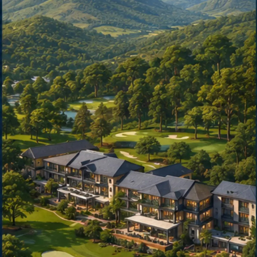 Destination-specific hotel and city illustration for the George accommodation guide