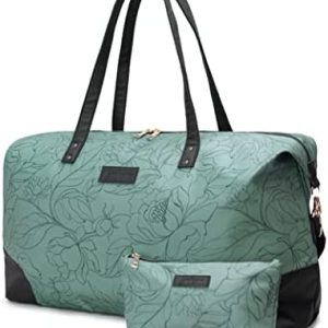 Jadyn Luna Women's Weekender Bag and Travel Duffel, Large 37 Liter Capacity (Sage Flora)