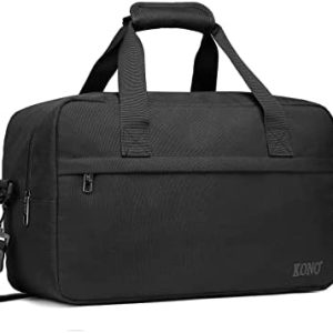 Kono 13.78"x7.87"x7.87" Holdall Cabin Luggage 14L Under Seat Ryanair Flight Carry-on Bag Unisex Sports Travel Duffels Bag