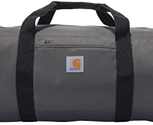 Carhartt Trade Series 2-in-1 Packable Duffel with Utility Pouch, Grey, Medium (21.5-Inch)