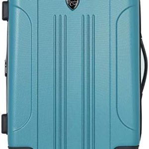 Travelers Club Chicago Hardside Expandable Spinner Luggages, Teal, 20" Carry-On