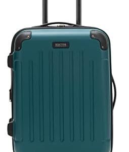 Kenneth Cole REACTION Retrogade Luggage Expandable 8-Wheel Spinner Lightweight Hardside Suitcase, Botanical Green, 24-inch Checked