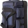 Coolife Rolling Duffel Travel Duffel Bag Wheeled Duffel Suitcase Luggage 8 Pockets 22in
