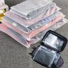 (20 pcs Value Pack) Travel Luggage Organizer Bags, Assorted Sizes, 4Mil Resealable Slider Zip Plastic Clothing Packaging Bags, Frosted Travel/Home Storage and organizing Bags/Pouches, Space Saver Bag